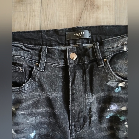 NWOT AMIRI Rare Paint Splatter Distressed Men's Size 32 - Picture 3 of 6